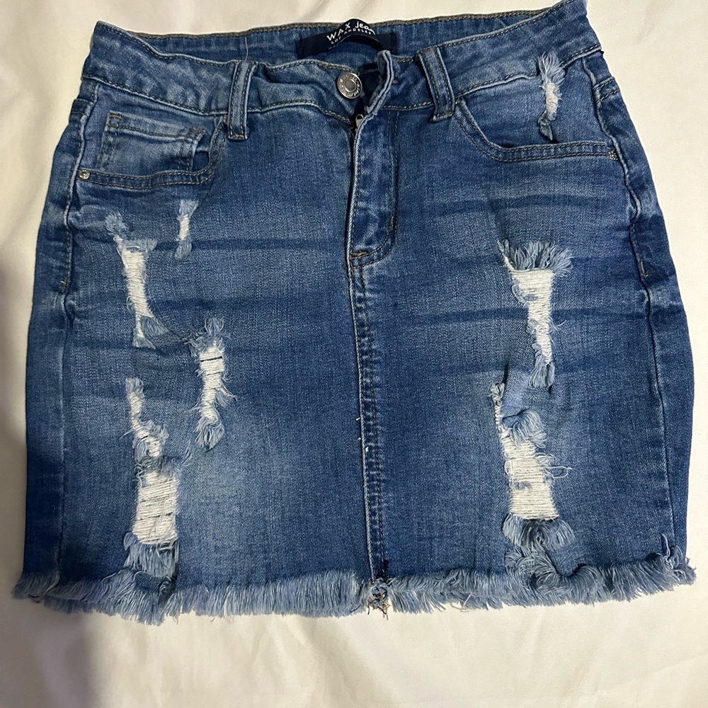 Wax Jean skirt .. size small